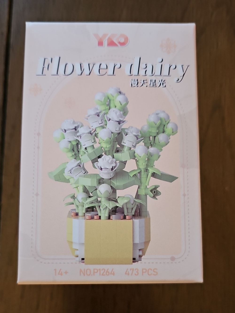 Flower dairy Mini Building Set - Pale Green & White